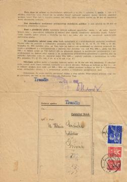 Daňové tlačivo 1947 (2. strana) Daňové tlačivo 1947 (2. strana)