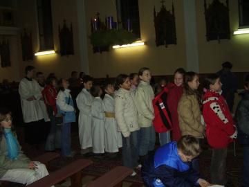 Mikuláš navštívil veriacich vo Svinnej Mikuláš navštívil veriacich vo Svinnej